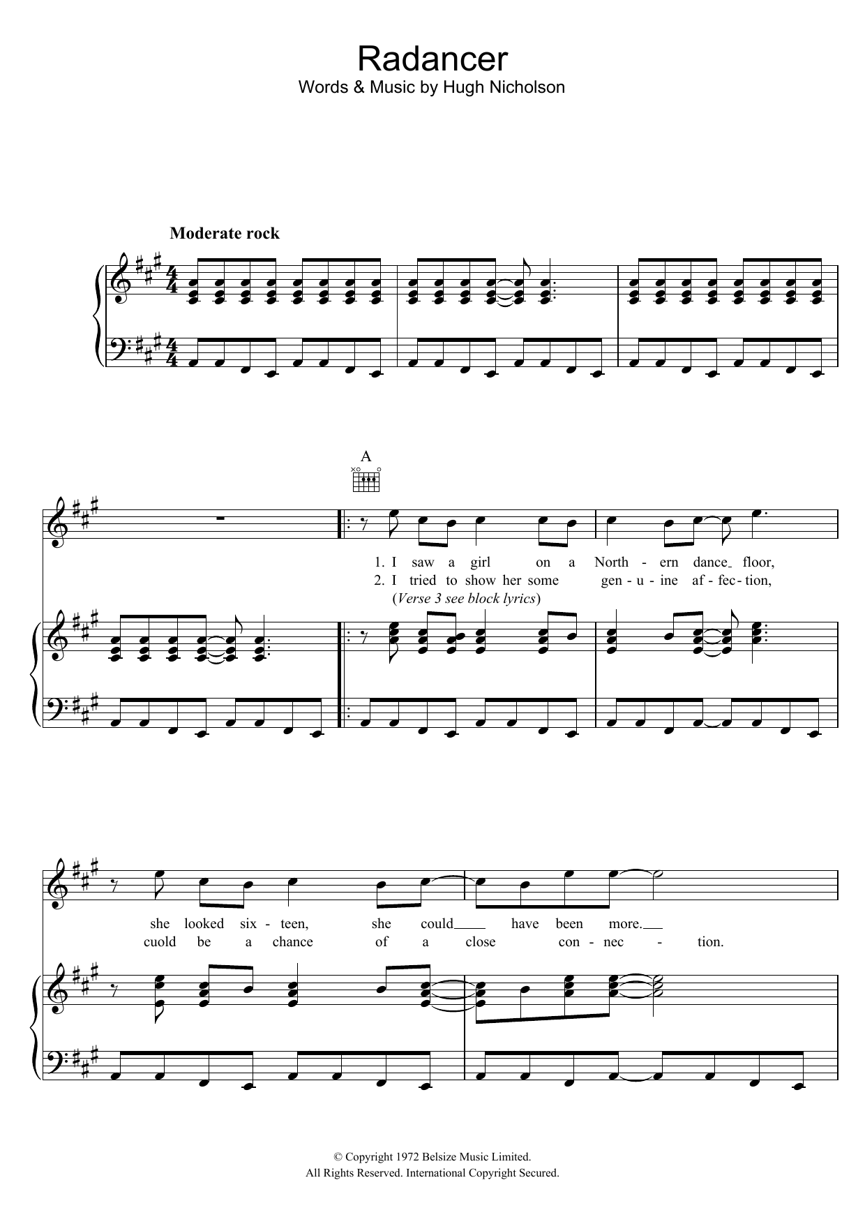 Marmalade Radancer Sheet Music