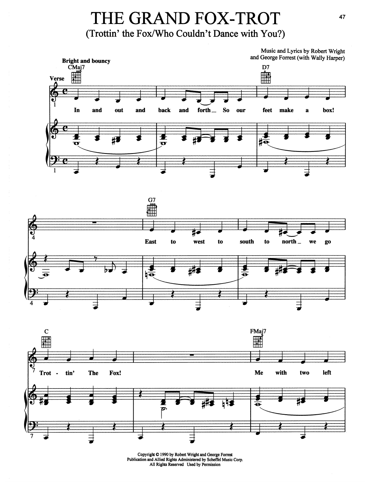 Maury Yeston The Grand Fox-Trot (Trottin' The Fox/Who Couldn't Dance With You?) (from Grand H Sheet Music