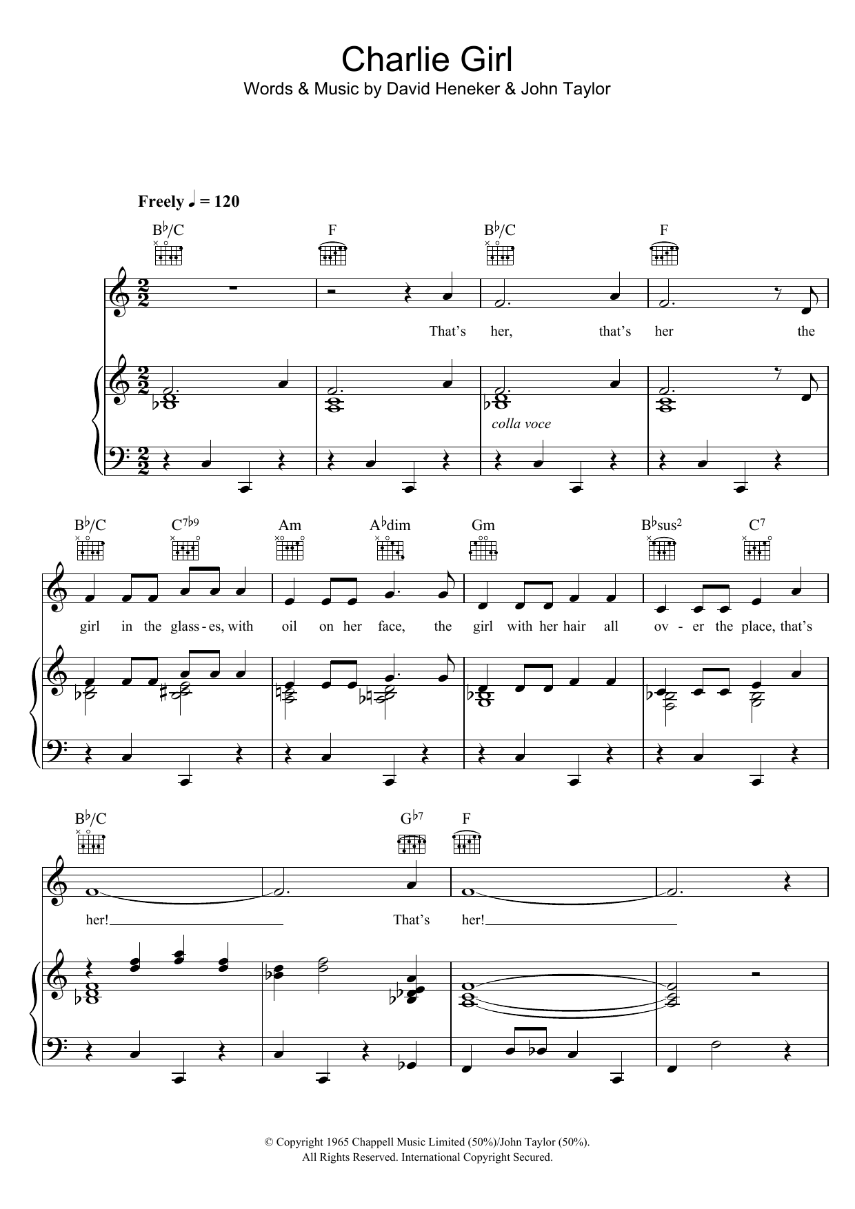 Max Bygraves Charlie Girl Sheet Music