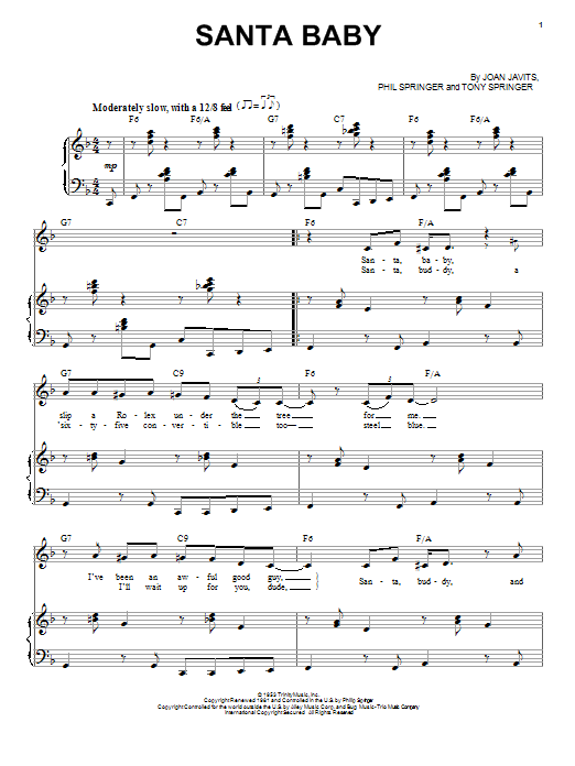 Michael Bublé Santa Baby Sheet Music