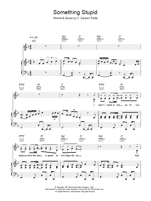 Michael Buble Somethin' Stupid Sheet Music