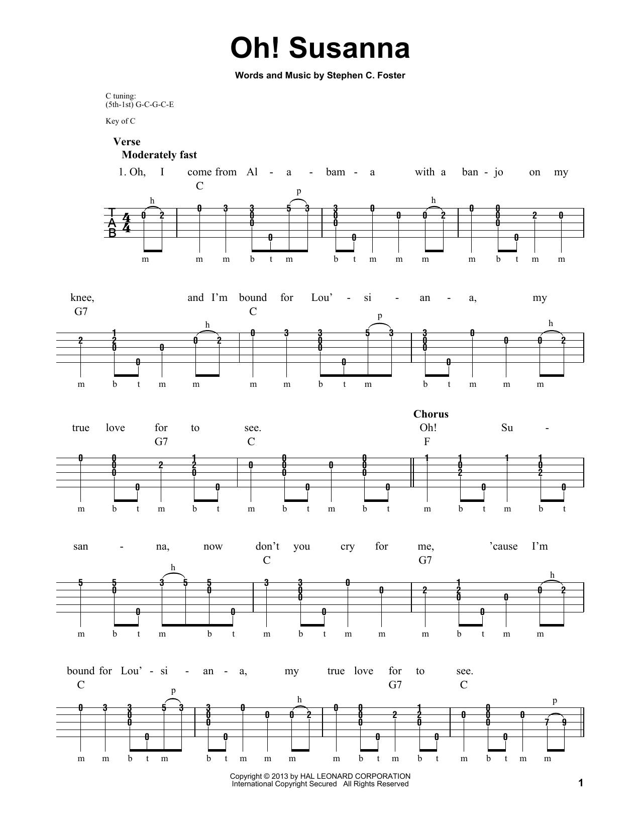 Michael Miles Oh! Susanna Sheet Music