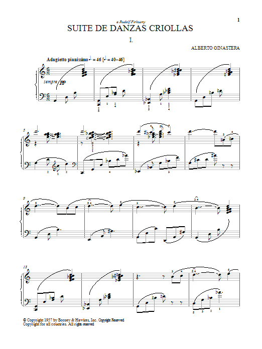 Michael Mizrahi Suite De Danzas Criollas Sheet Music