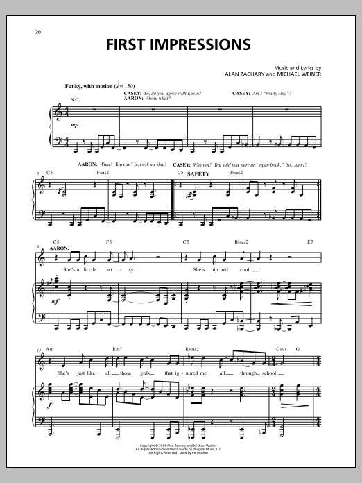 Michael Weiner First Impressions Sheet Music