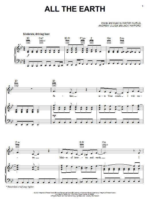 Michelle Swift All The Earth Sheet Music