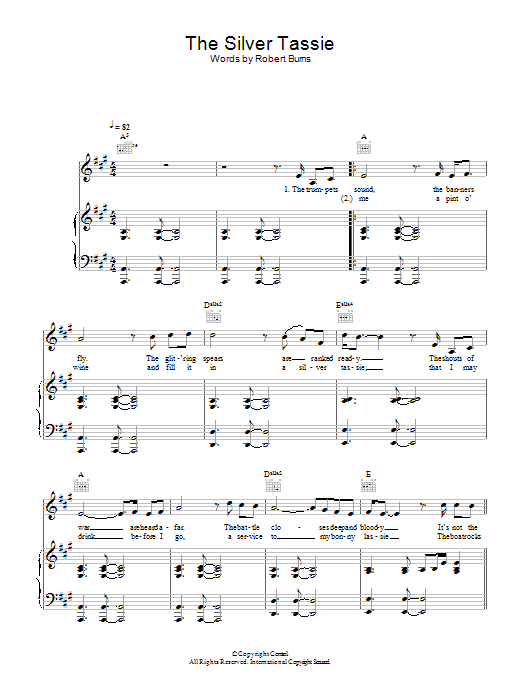 Military Wives The Silver Tassie Sheet Music