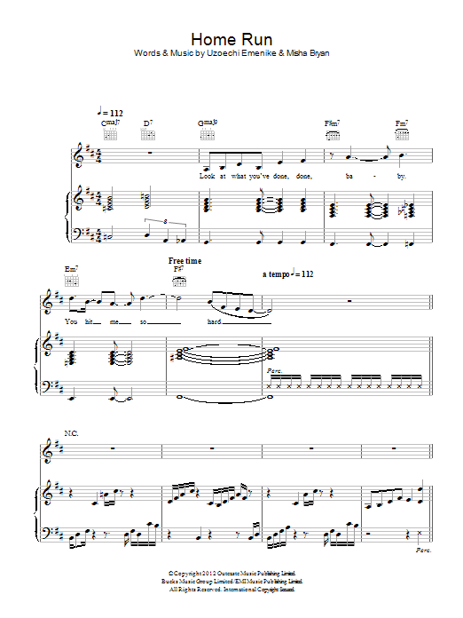 Misha B Home Run Sheet Music
