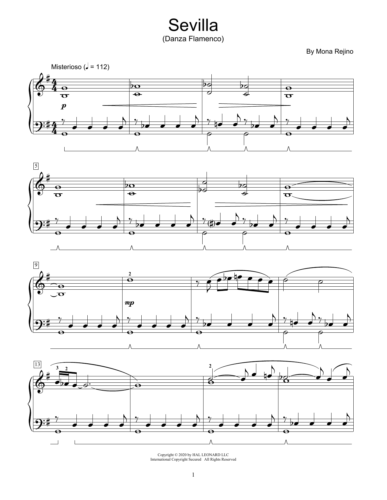 Mona Rejino Sevilla (Danza Flamenco) Sheet Music