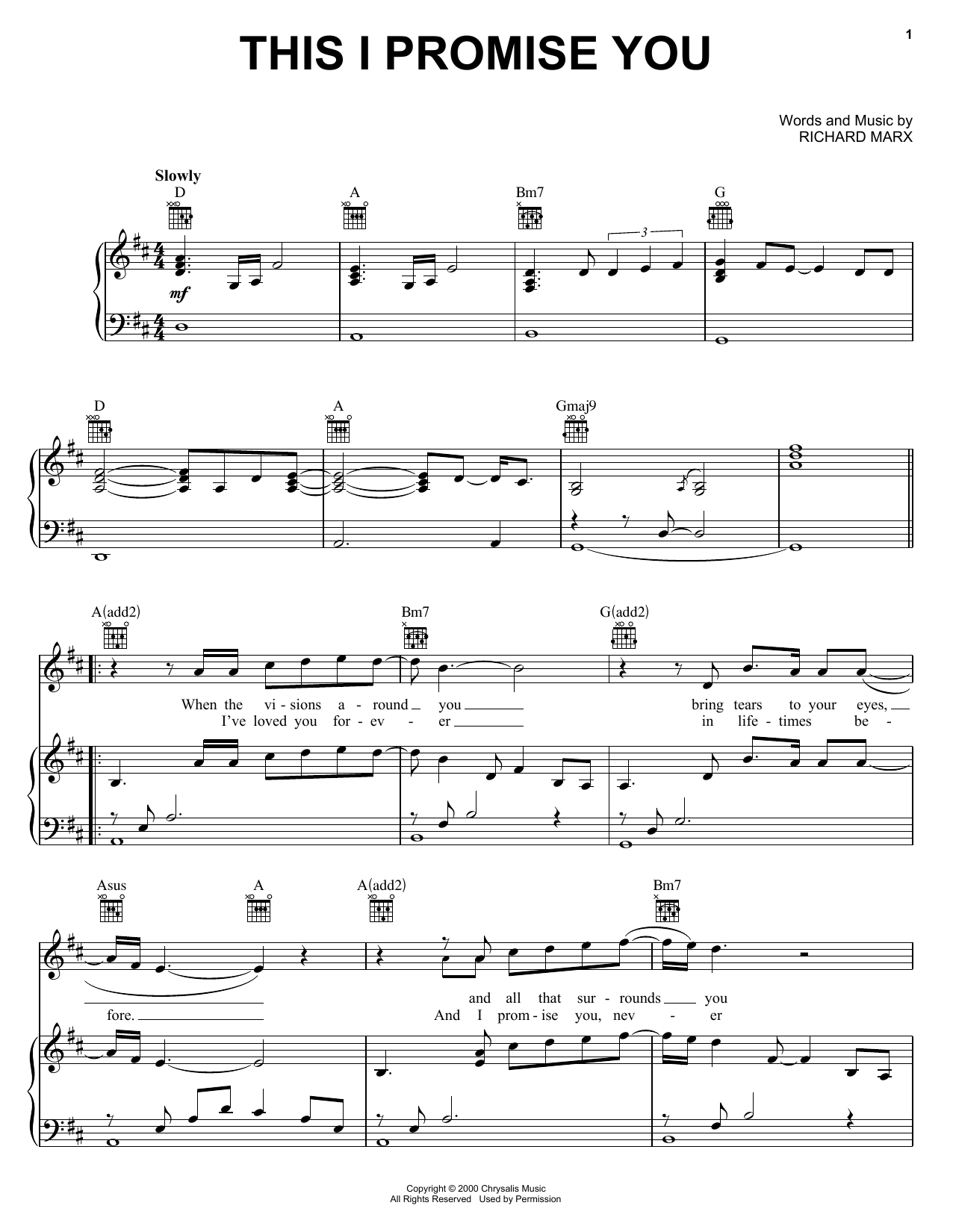*NSYNC This I Promise You Sheet Music