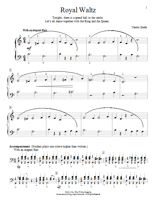 Naoko Ikeda Royal Waltz Sheet Music