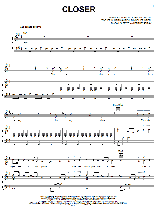 Ne-Yo Closer Sheet Music