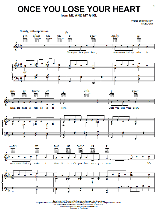 Noel Gay Once You Lose Your Heart Sheet Music