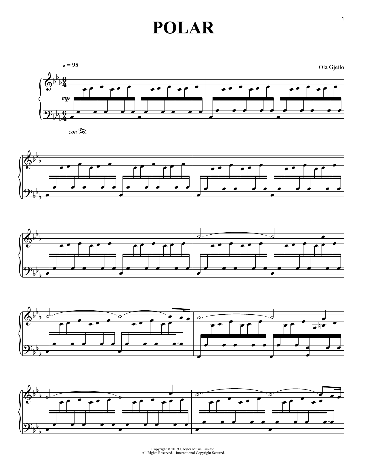 Ola Gjeilo Polar Sheet Music