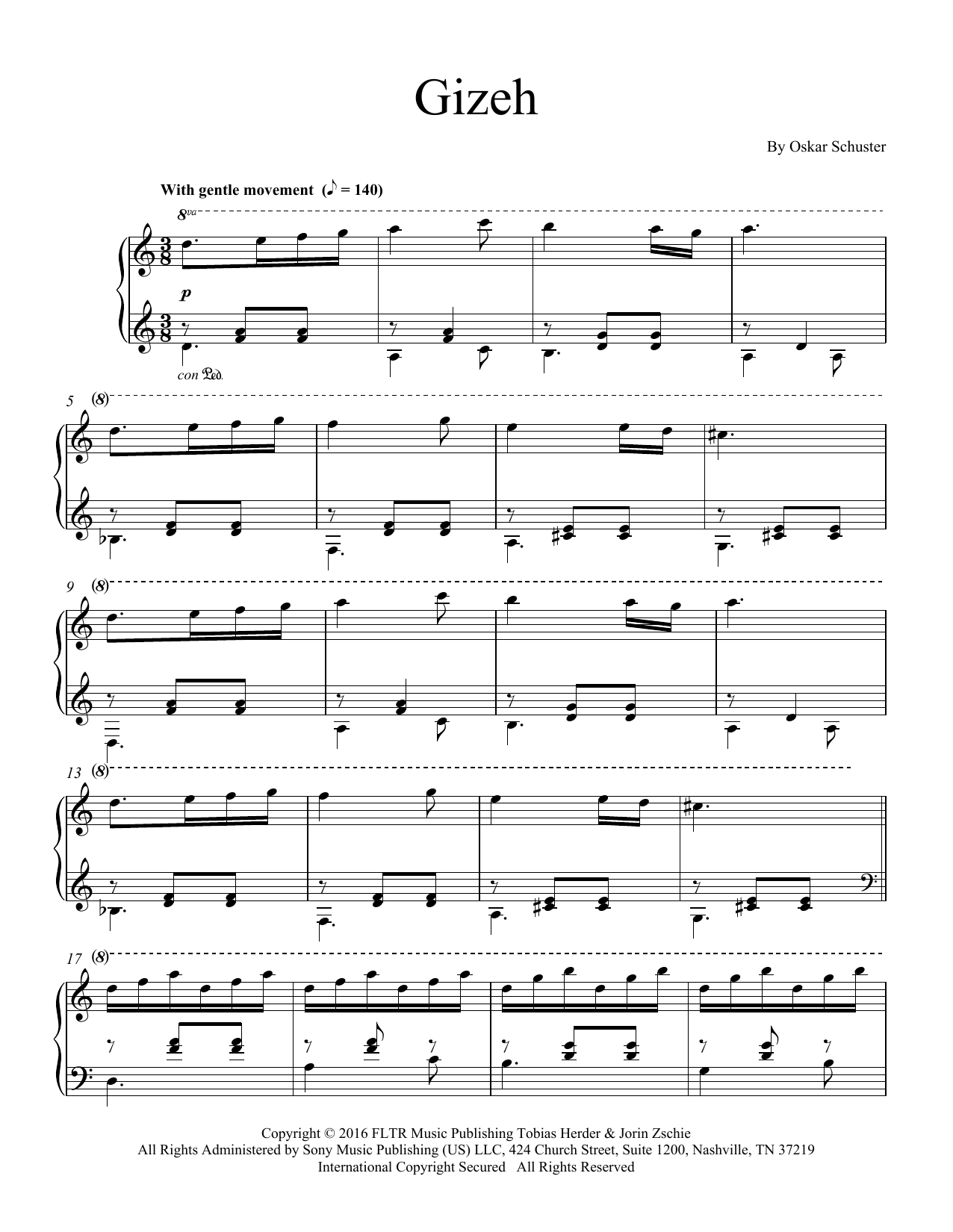 Oskar Schuster Gizeh Sheet Music