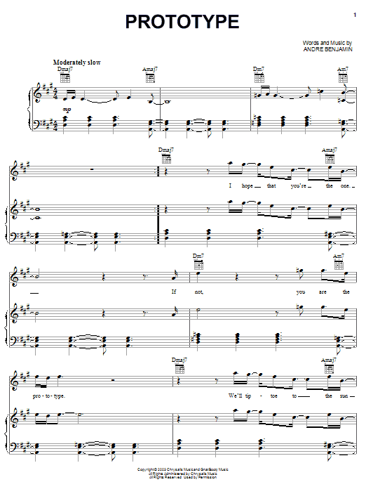 OutKast Prototype Sheet Music