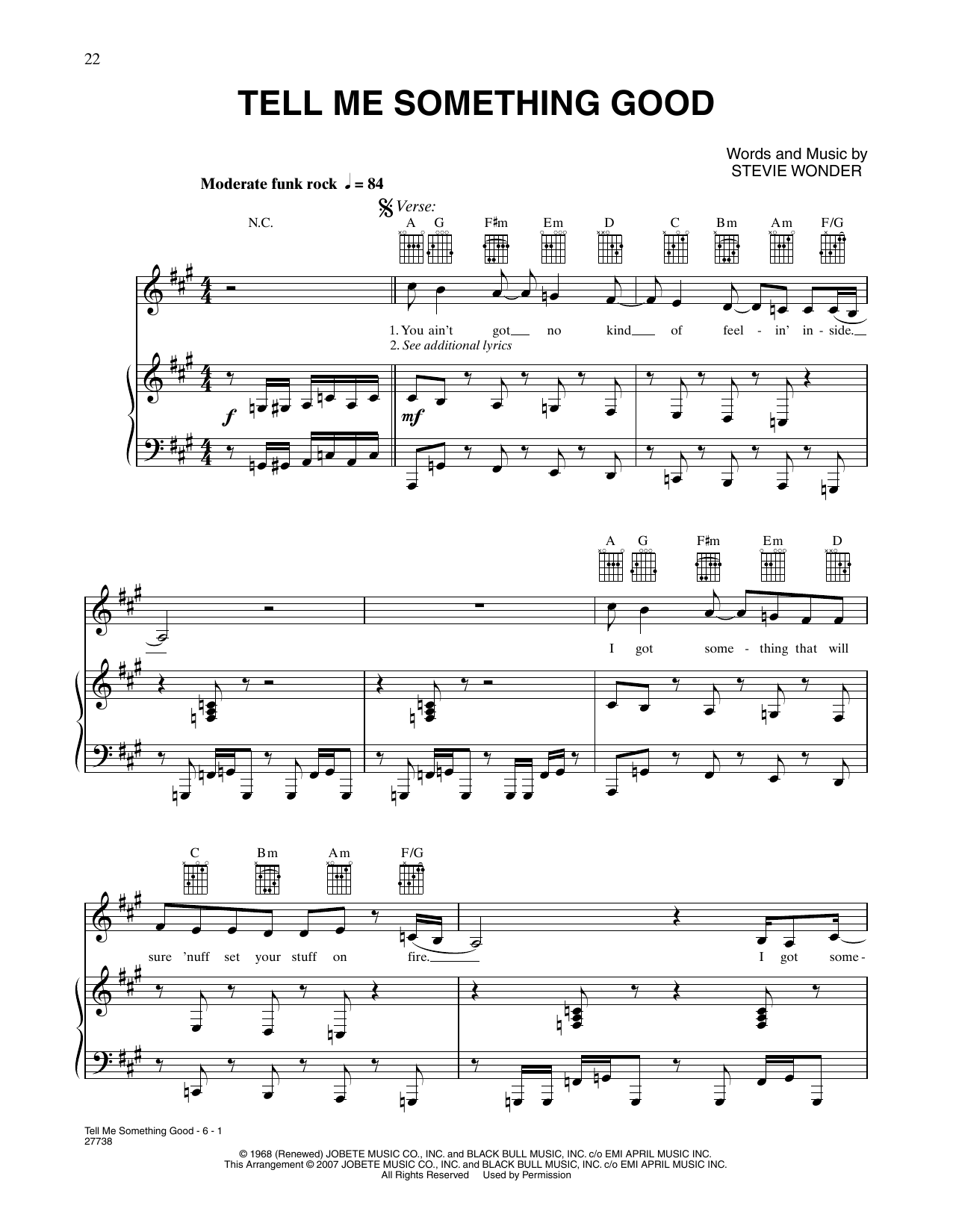 P!nk Tell Me Something Good (from Happy Feet) Sheet Music