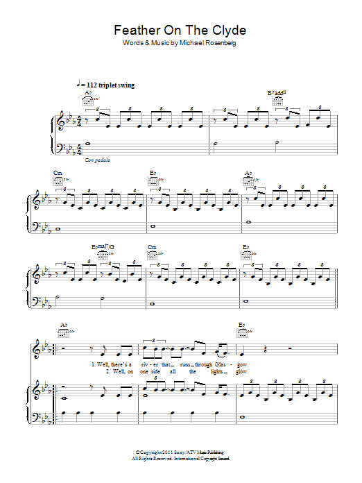 Passenger Feather On The Clyde Sheet Music