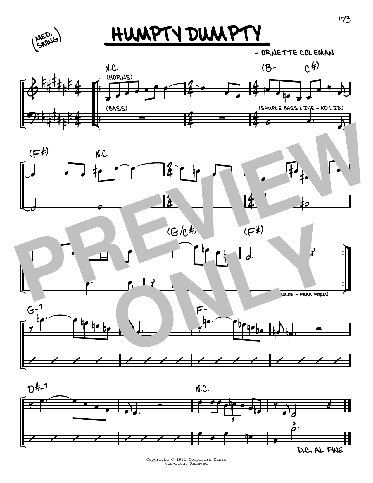 Pat Metheny Humpty Dumpty Sheet Music
