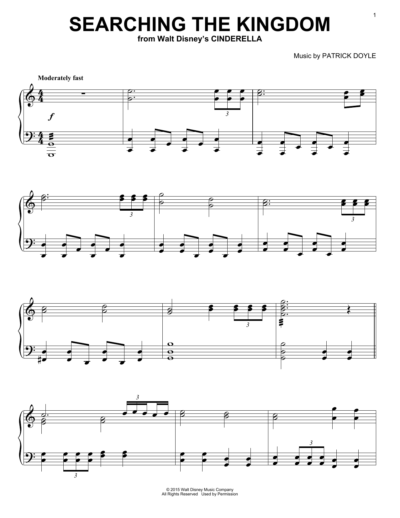 Patrick Doyle Searching The Kingdom Sheet Music