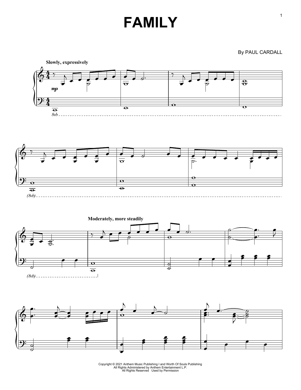 Paul Cardall Family Sheet Music