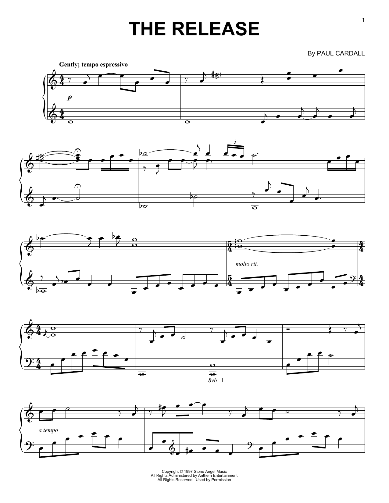 Paul Cardall The Release Sheet Music