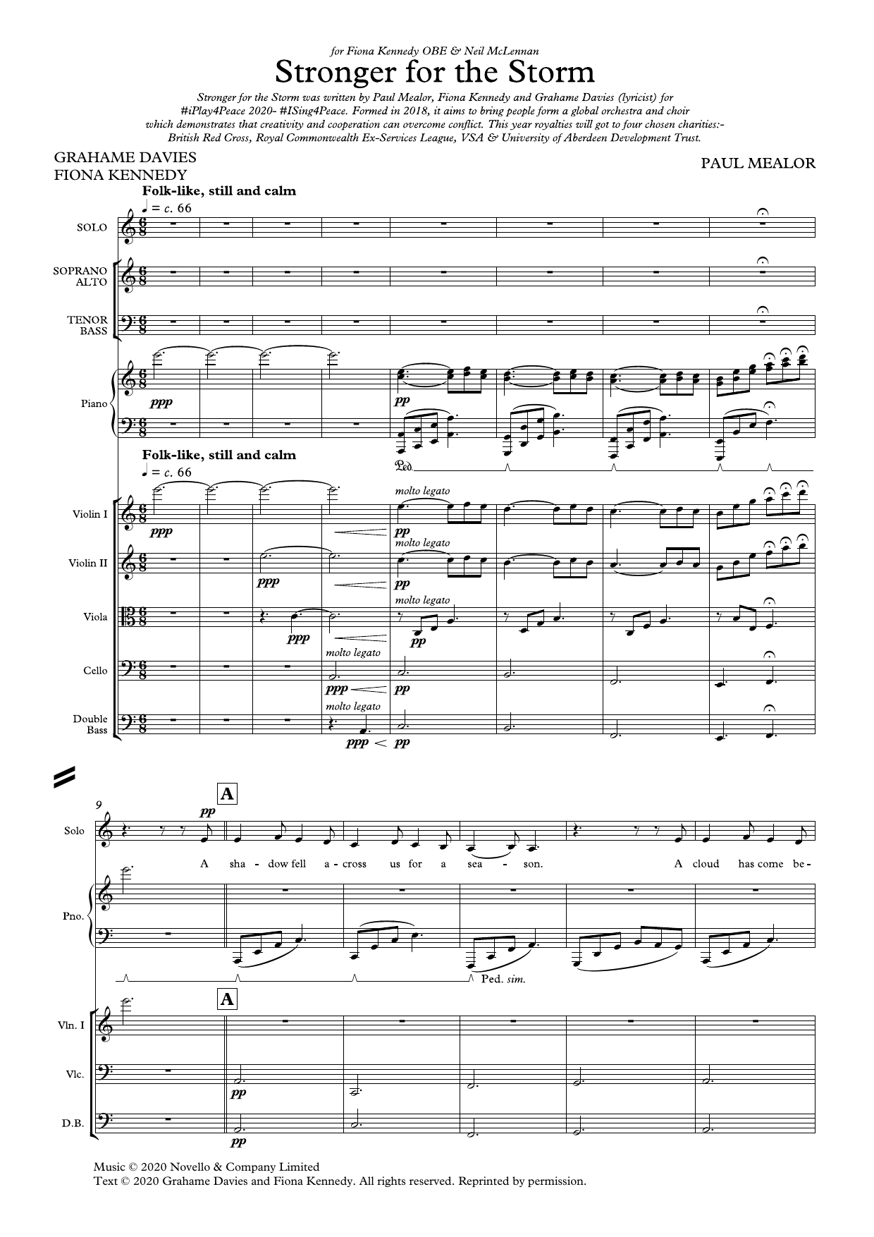 Paul Mealor Stronger For The Storm (Study score) Sheet Music