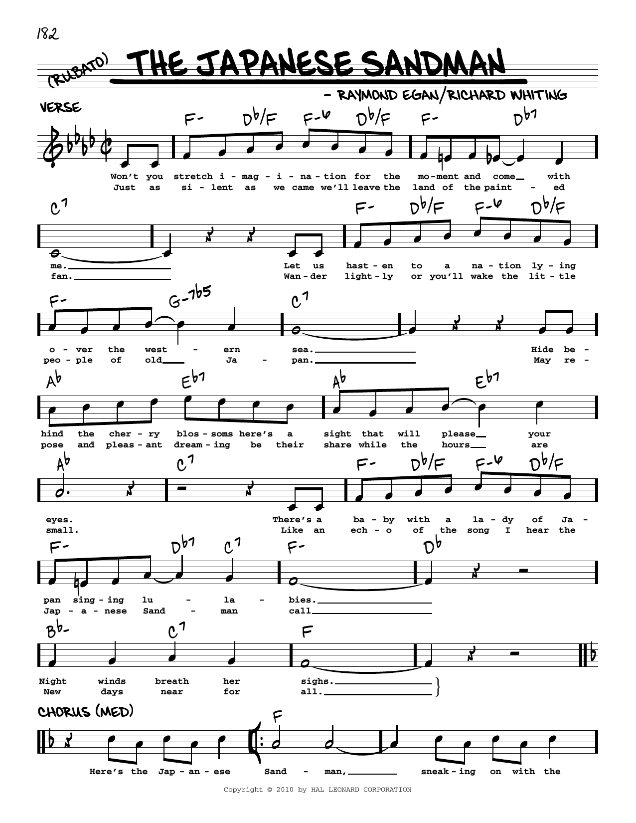 Paul Whiteman and His Orchestra The Japanese Sandman (arr. Robert Rawlins) Sheet Music