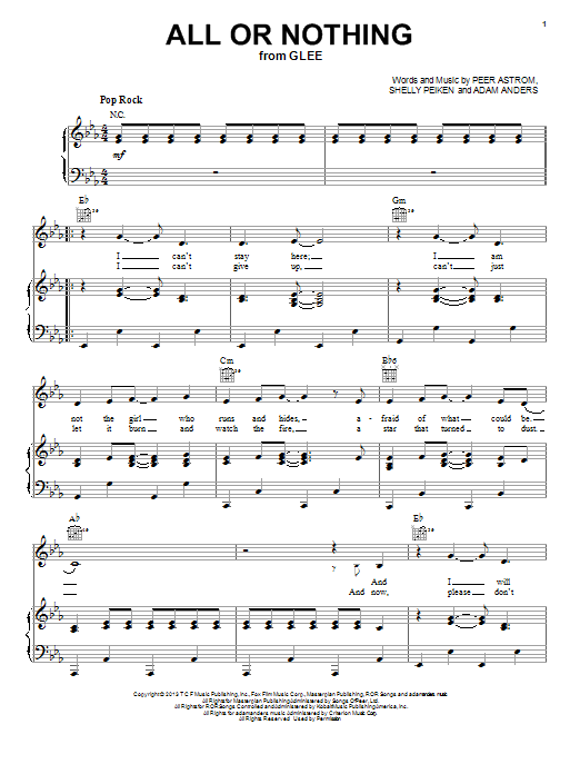Peer Astrom All Or Nothing Sheet Music
