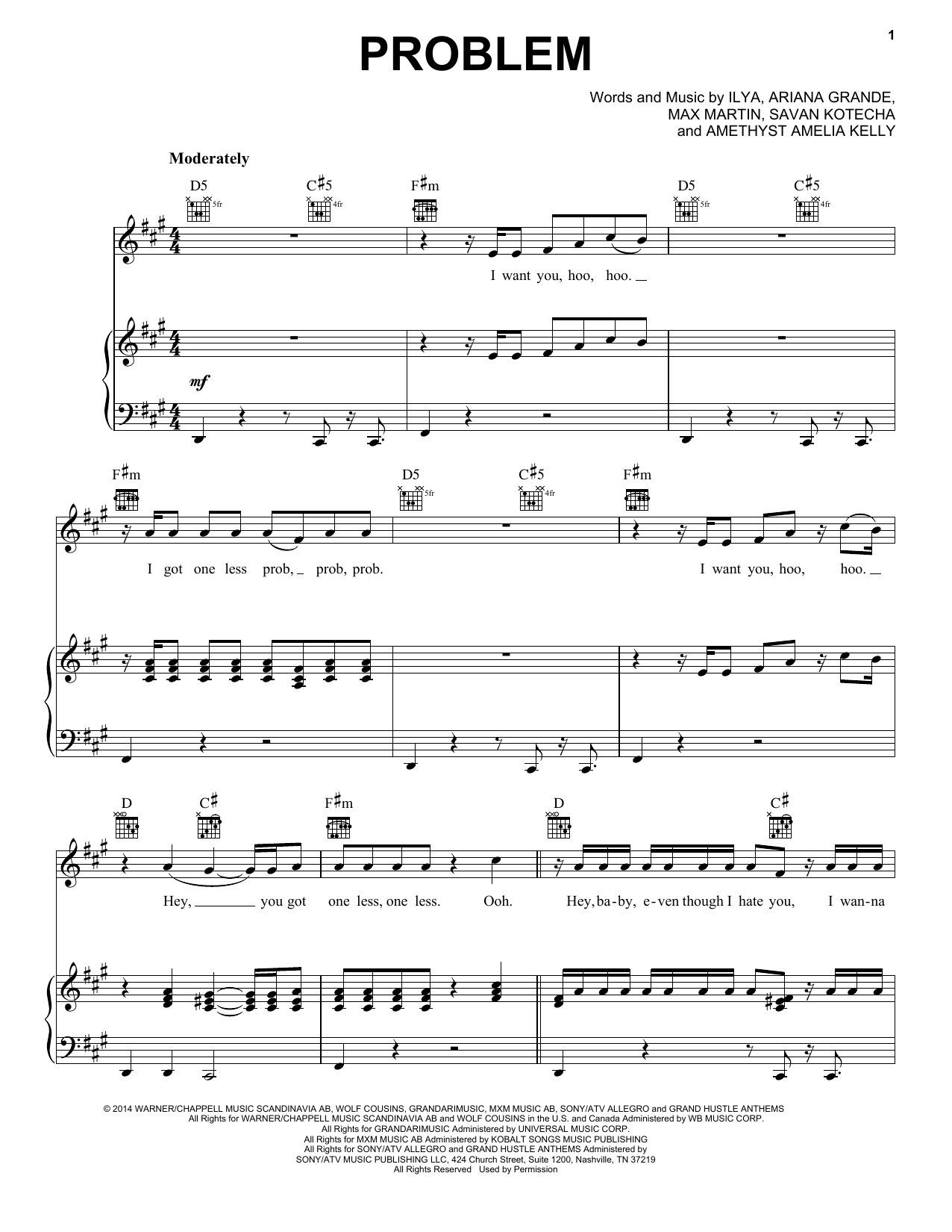 Pentatonix Problem Sheet Music