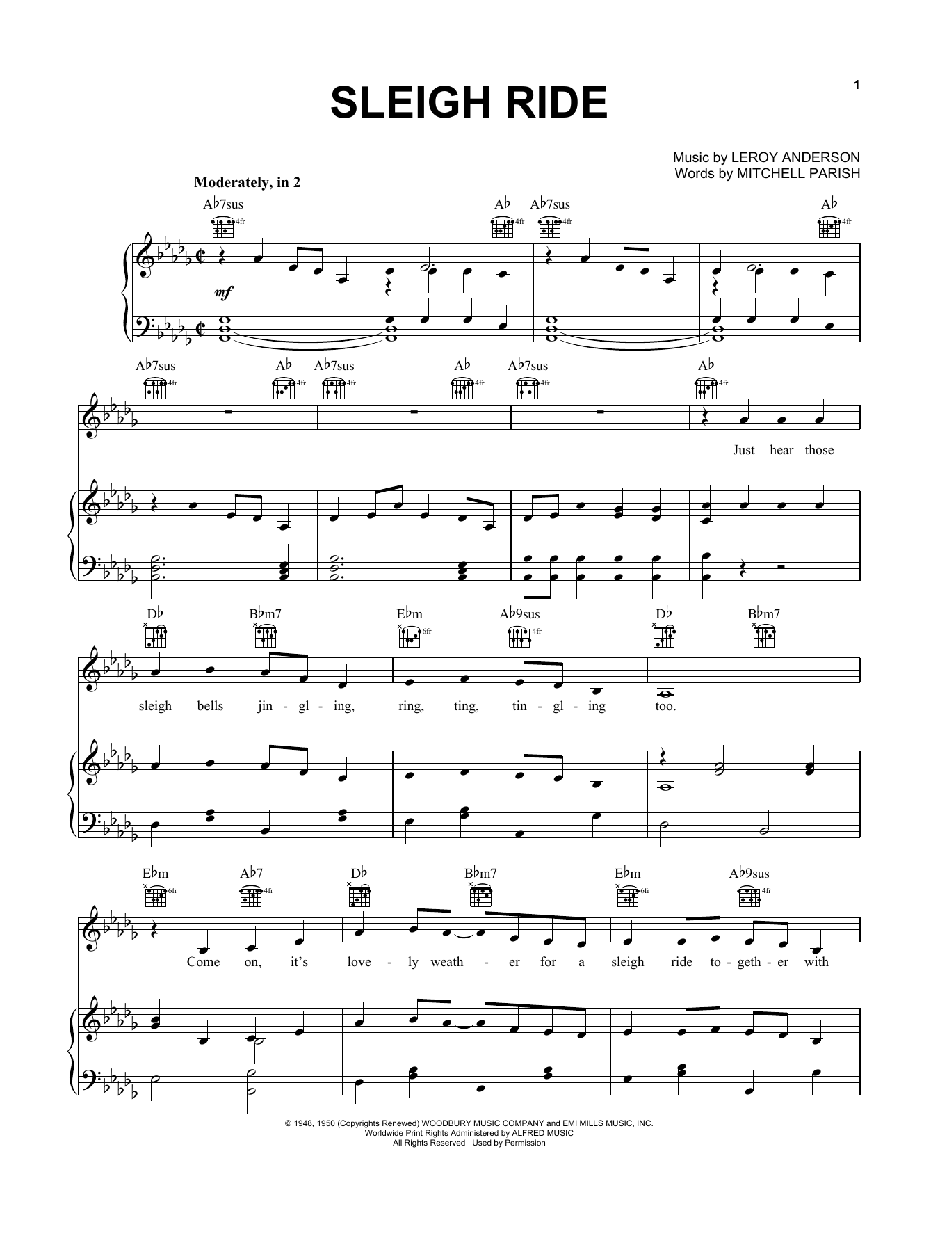 Pentatonix Sleigh Ride Sheet Music