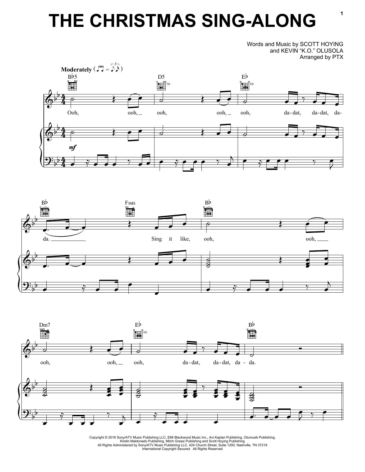 Pentatonix The Christmas Sing-Along Sheet Music
