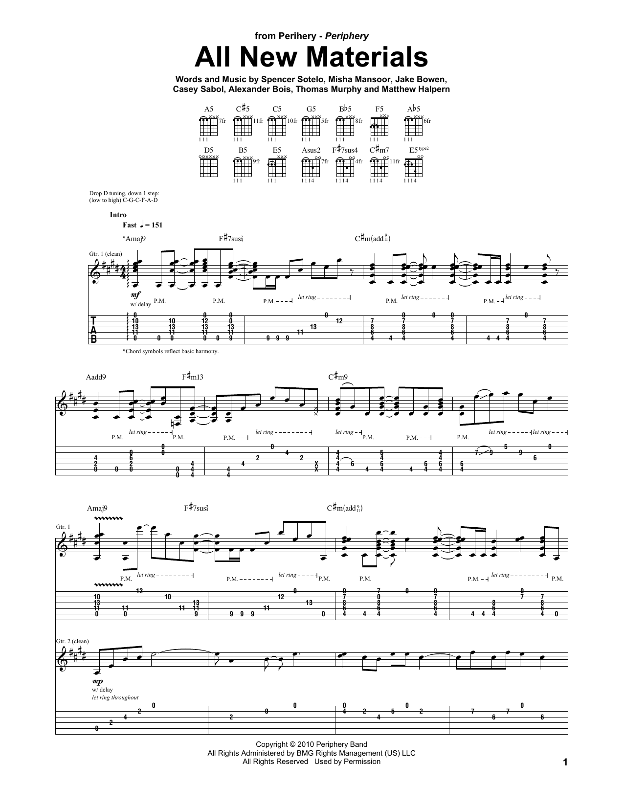 Periphery All New Materials Sheet Music