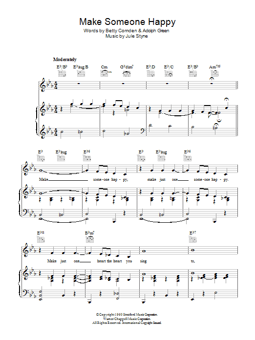 Perry Como Make Someone Happy (from Do Re Mi) Sheet Music