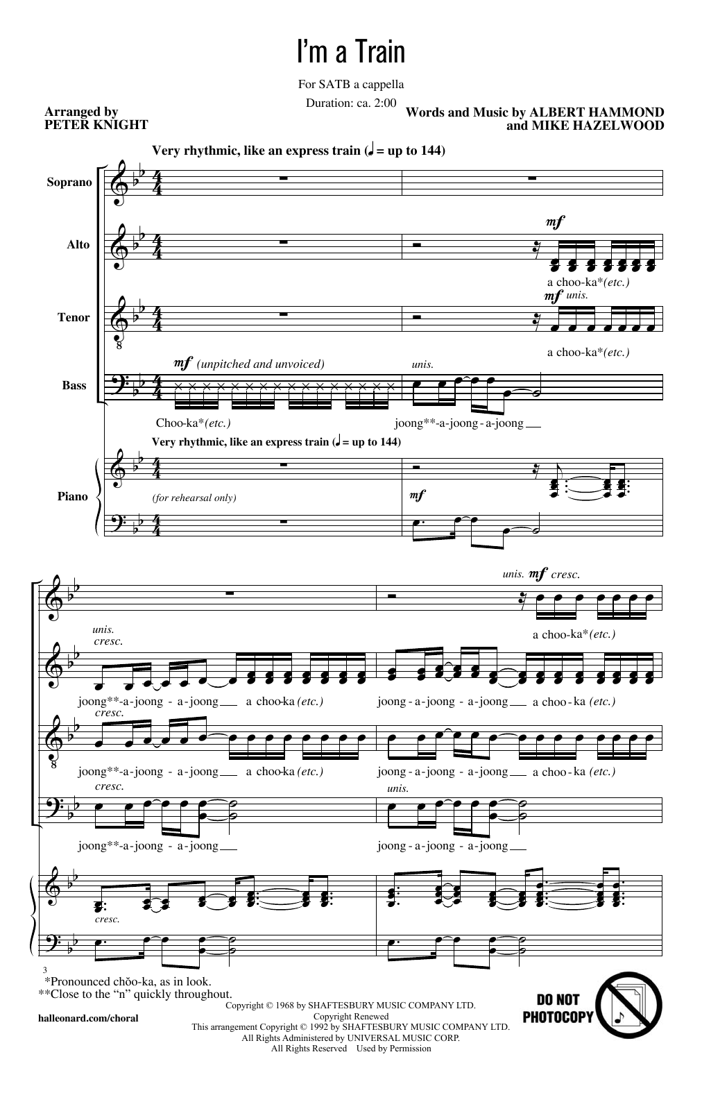 Peter Knight I'm A Train Sheet Music