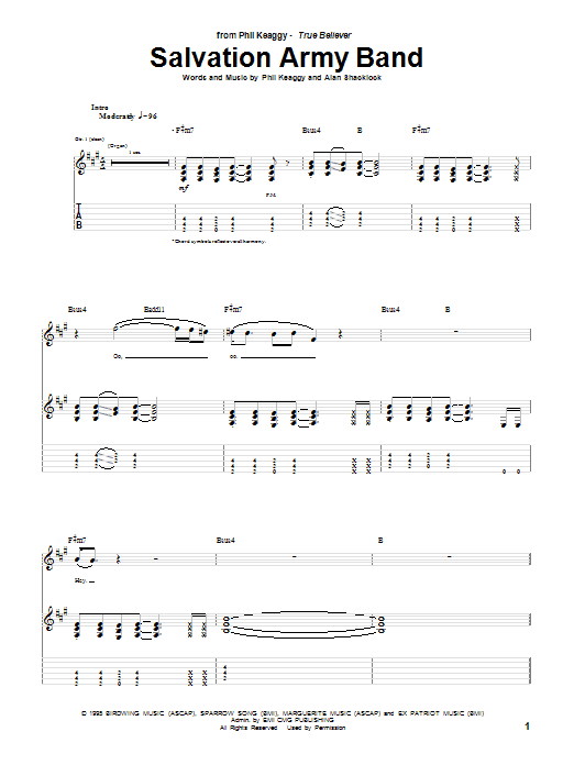 Phil Keaggy Salvation Army Band Sheet Music