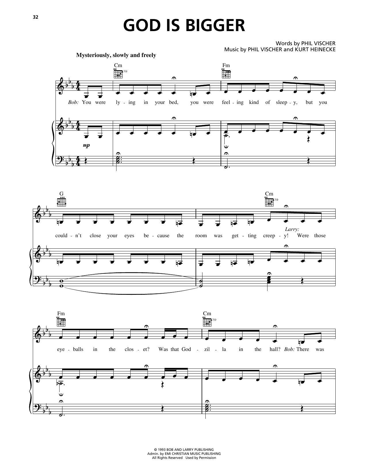 Phil Vischer God Is Bigger (from VeggieTales) Sheet Music