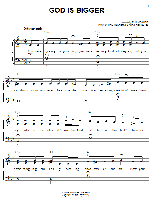 Phil Vischer God Is Bigger Sheet Music