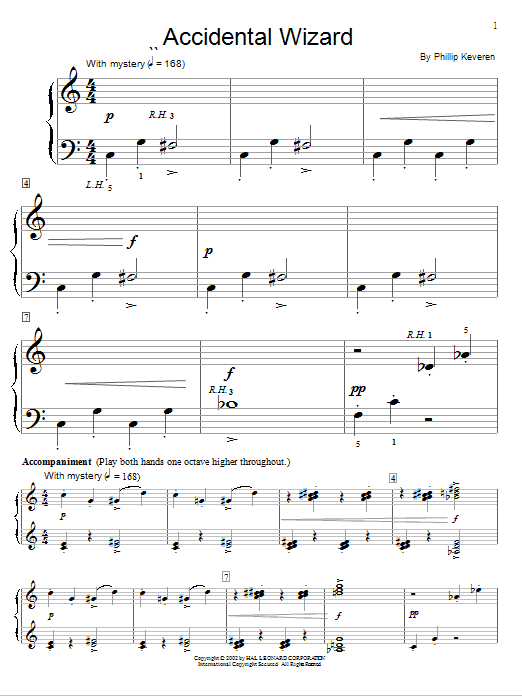 Phillip Keveren Accidental Wizard Sheet Music