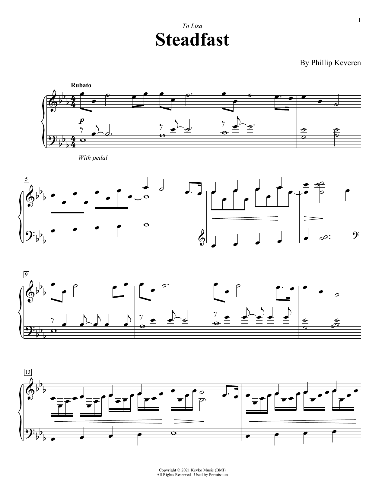 Phillip Keveren Steadfast Sheet Music