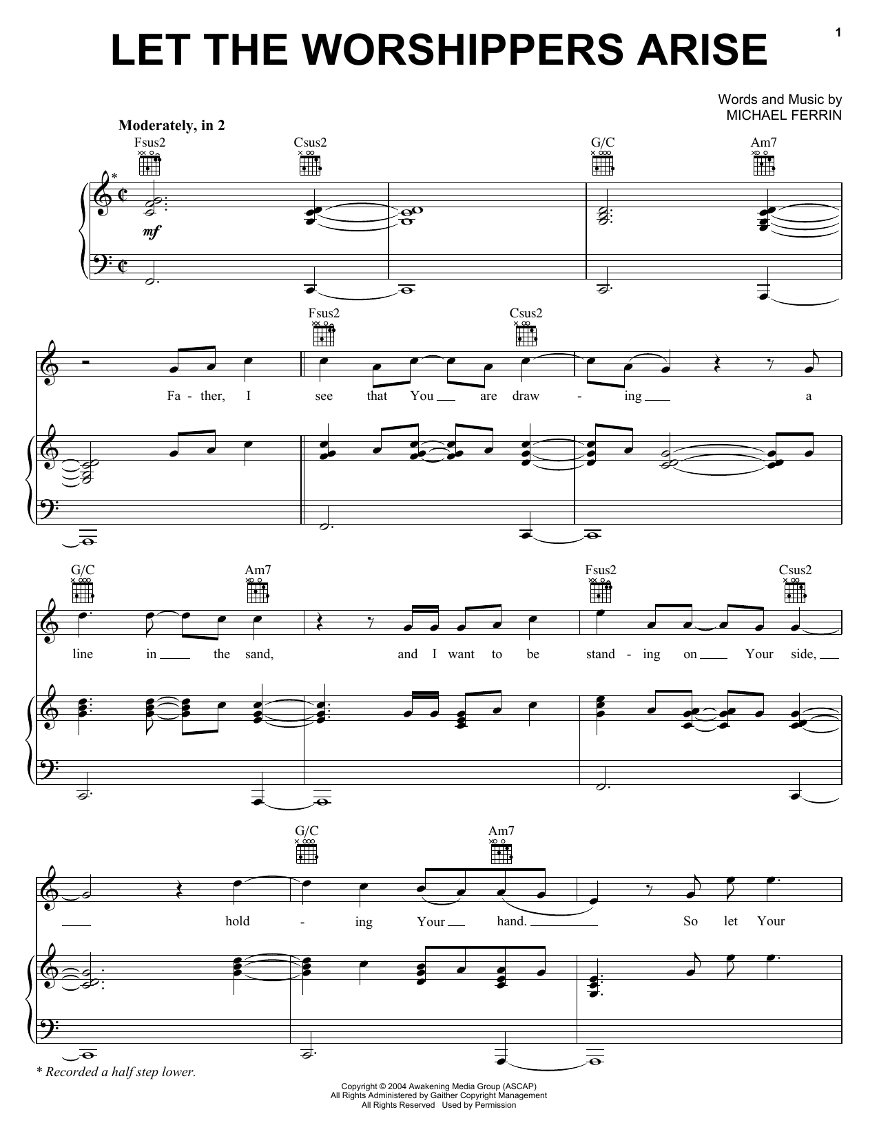 Phillips, Craig & Dean Let The Worshippers Arise Sheet Music