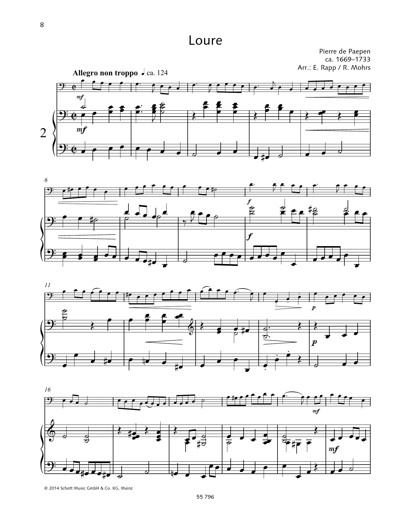 Pierre de Paepen Loure Sheet Music