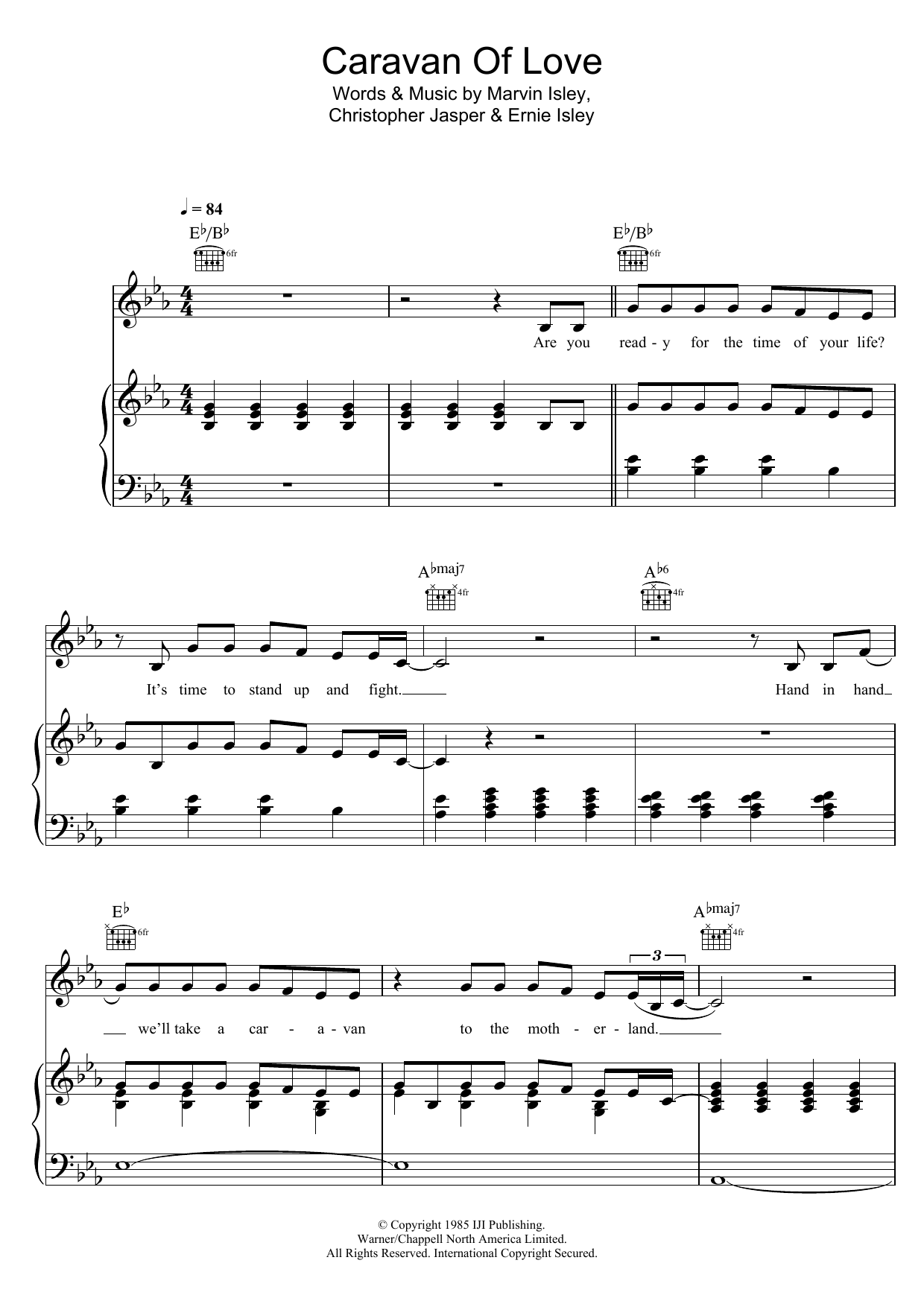 Pixie Lott Caravan Of Love Sheet Music