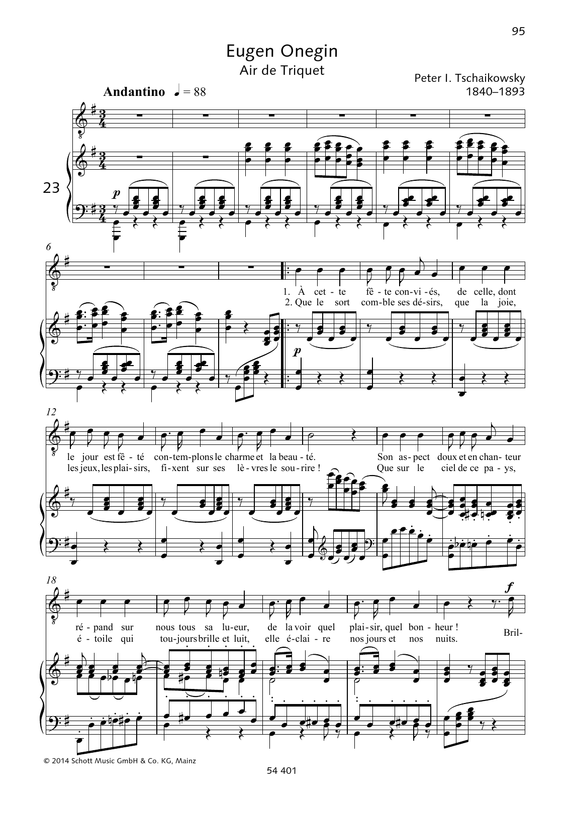 Pyotr Il'yich Tchaikovsky À cette fête conviés Sheet Music