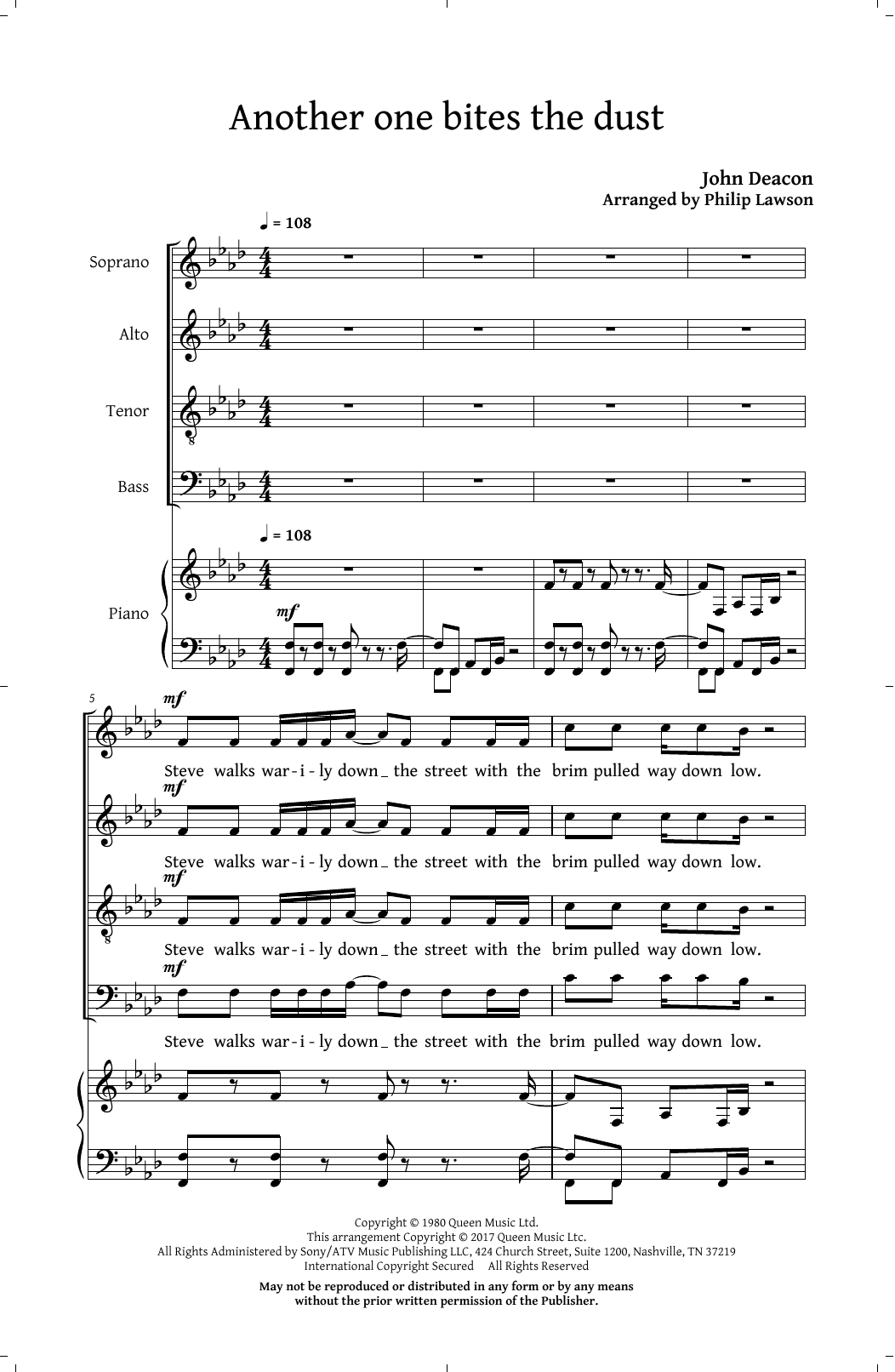 Queen Classic Queen (Choral Collection) (arr. Philip Lawson) Sheet Music