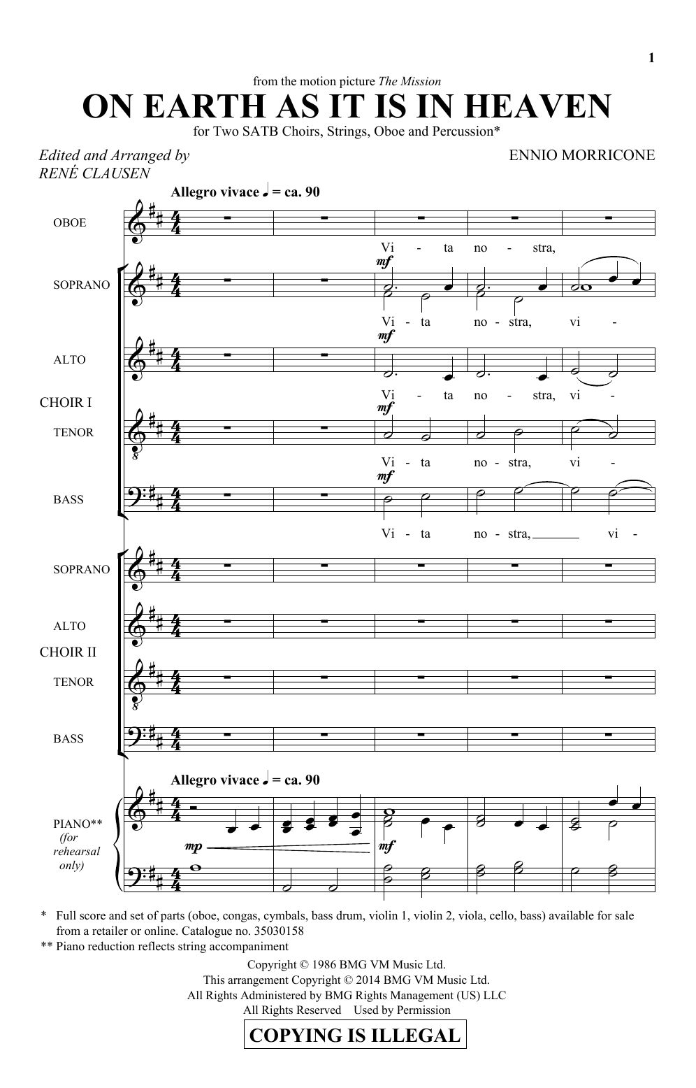 Rene Clausen On Earth As It Is In Heaven Sheet Music