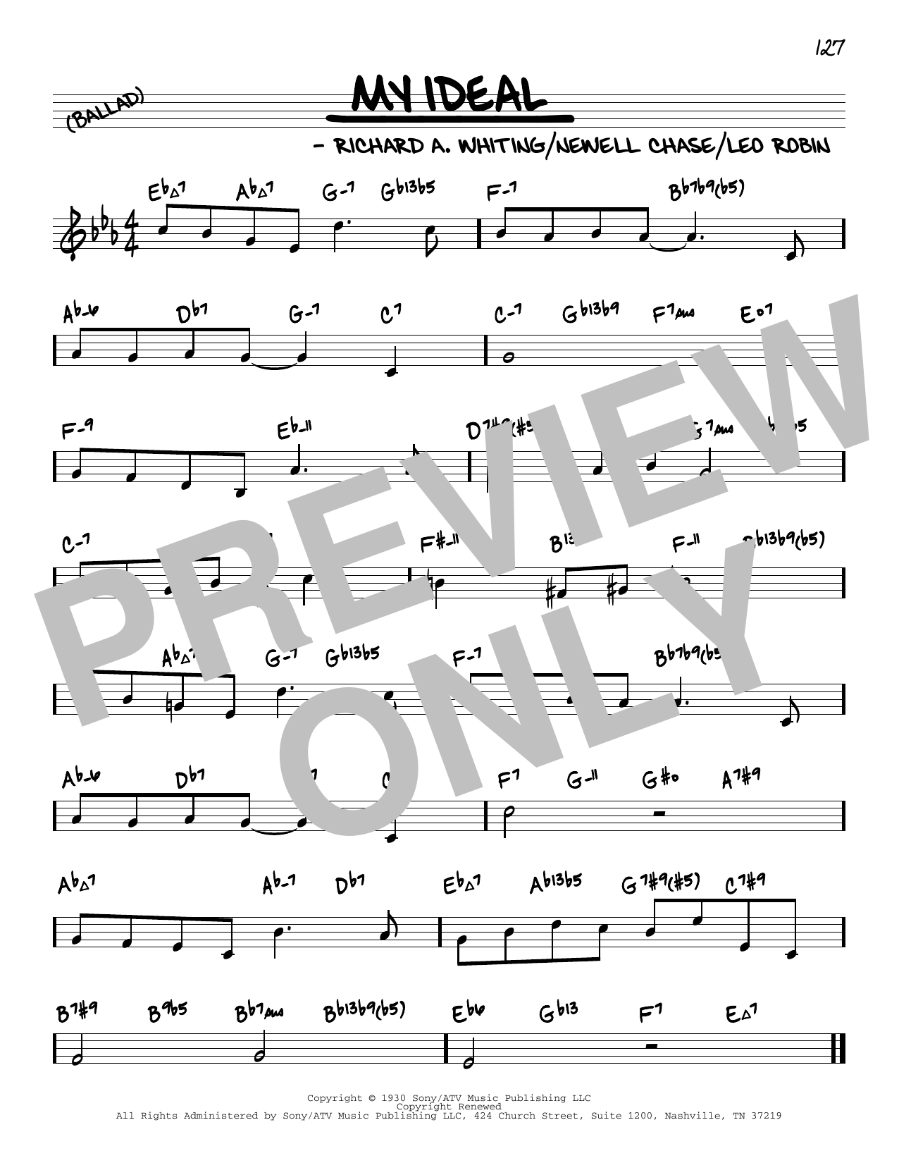 Richard A. Whiting My Ideal (arr. David Hazeltine) Sheet Music