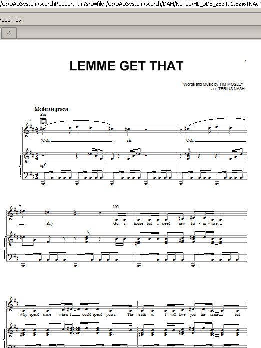 Rihanna Lemme Get That Sheet Music