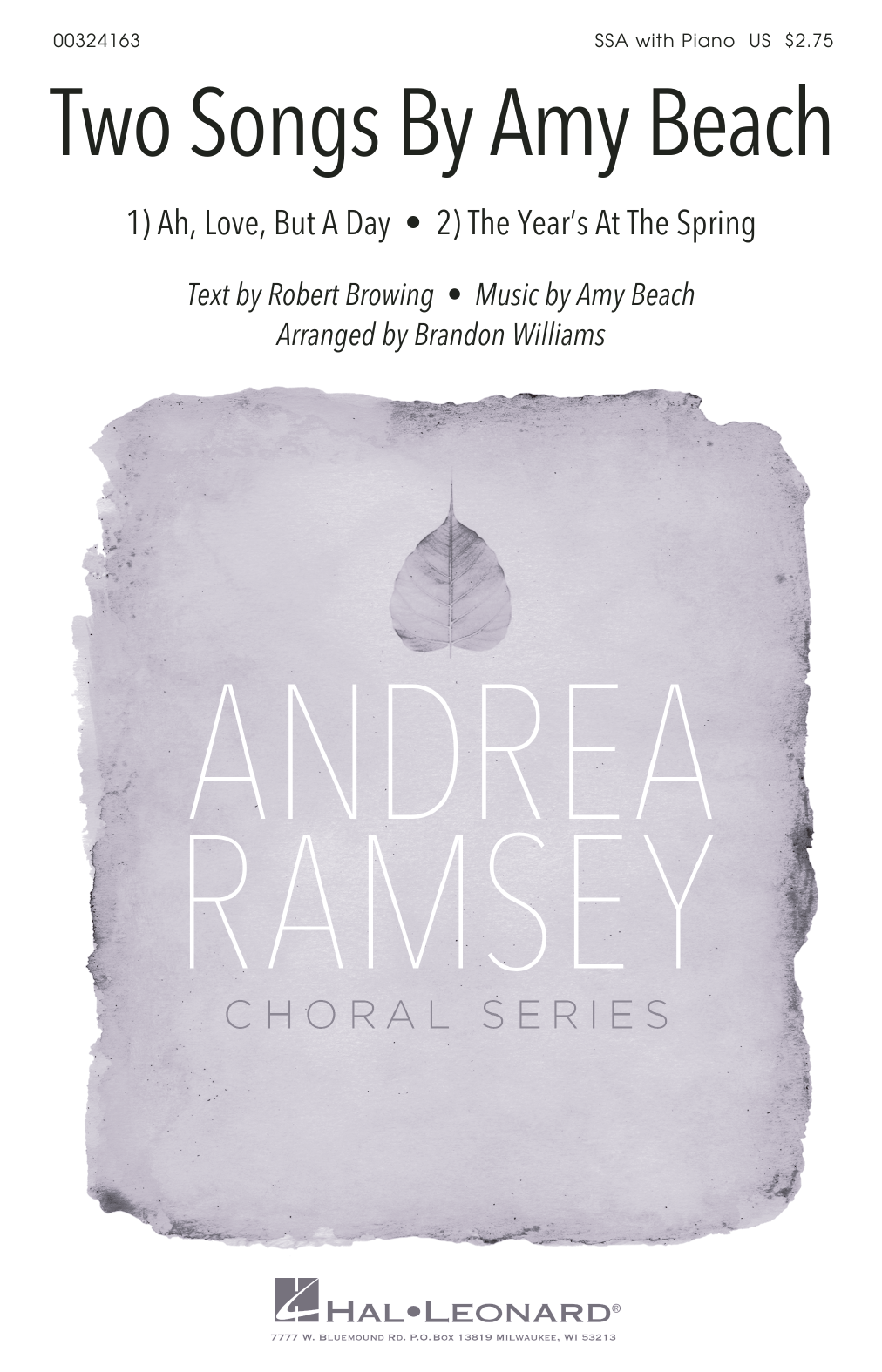Robert Browing and Amy Beach Two Songs By Amy Beach (Ah, Love, But A Day and The Year's At The Spring) (arr. Sheet Music