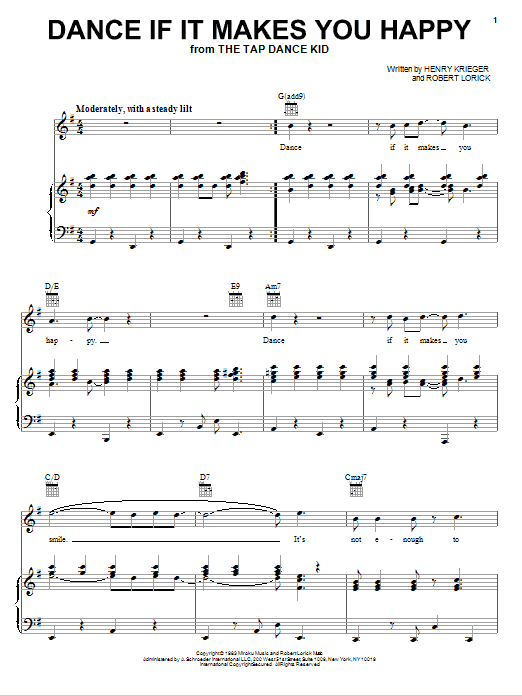 Robert Lorick Dance If It Makes You Happy Sheet Music