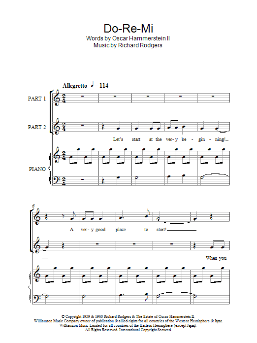Rodgers & Hammerstein Do-Re-Mi (from The Sound of Music) (arr. Rick Hein) Sheet Music